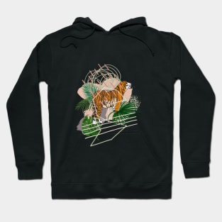 Abstract tiger Hoodie